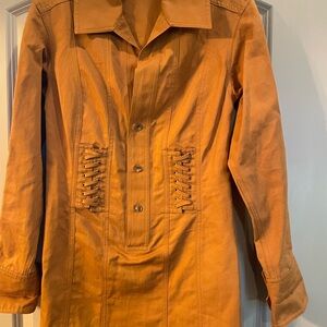 A.L.C. Orange Long Sleeve Dress